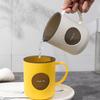 Double Contrast Color Mouthwash Cup Home Bathroom Brushing Cup with Handle Couple Cup Drop Resistant Bath Tub Cup
