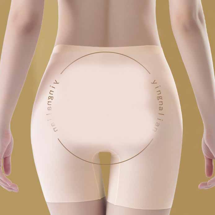 Damen-Sicherheitshose, dünne, atmungsaktive, nicht kräuselnde Boxershorts, kurze Hosen mit hoher Taille, Übergröße, viereckige Legging-Shorts