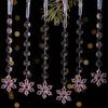 Christmas Acrylic Icicle Hanging Decorations Pendant With Snowflake Design For Festive Tree Decor