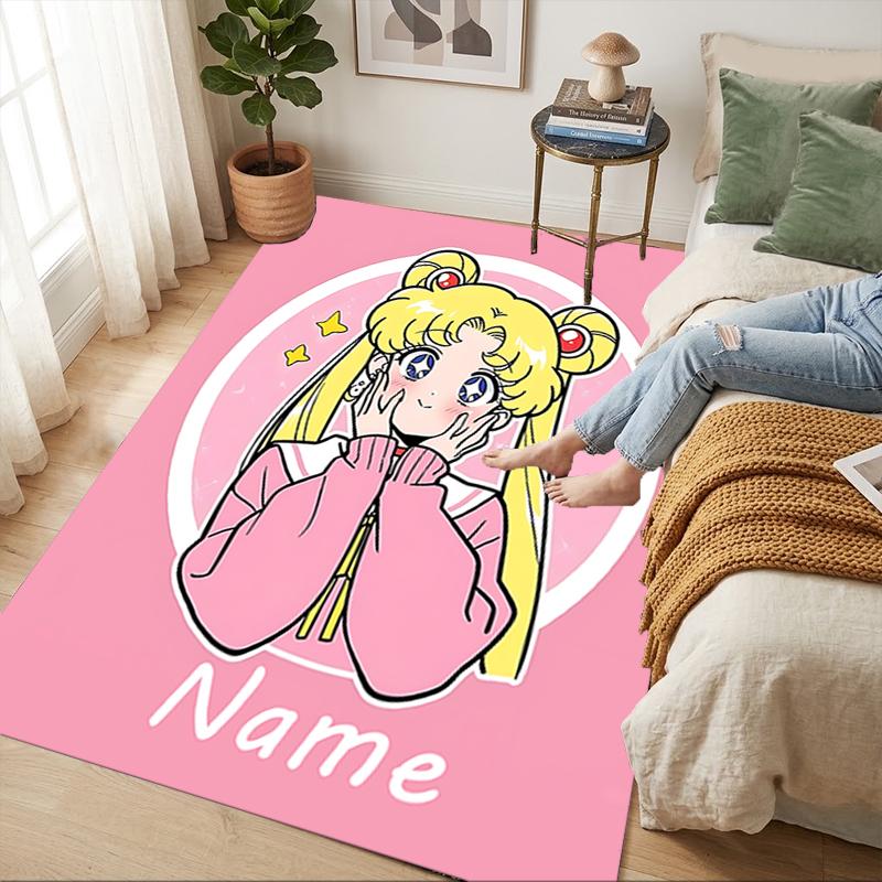 Personalized Name Galaxy Dreamer Living Room Non-Slip Area Rug Soft Carpet for Bedroom Playroom Sofa Office Home Decor Doormat