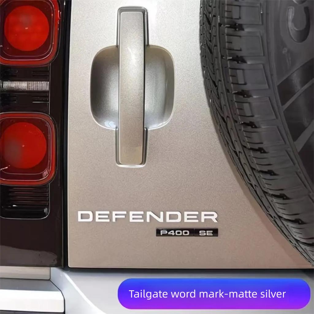 Letter Sticker for Land Rover Defender Hood, Front Bonnet Logo Emblem Badge, Exterior Decoration Modification FG3