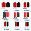 160pcs Insulated Rubber End Caps Set Versatile Electrical Insulation Sleeve Set 9 Size for Wire Pipe & Cable Protections