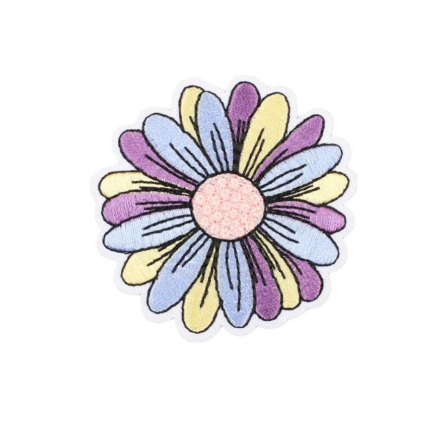 Summer Series Wave Embroidery Cloth Sticker Rainbow Cactus Computer Embroidery Label Cartoon Bus Patch Sticker