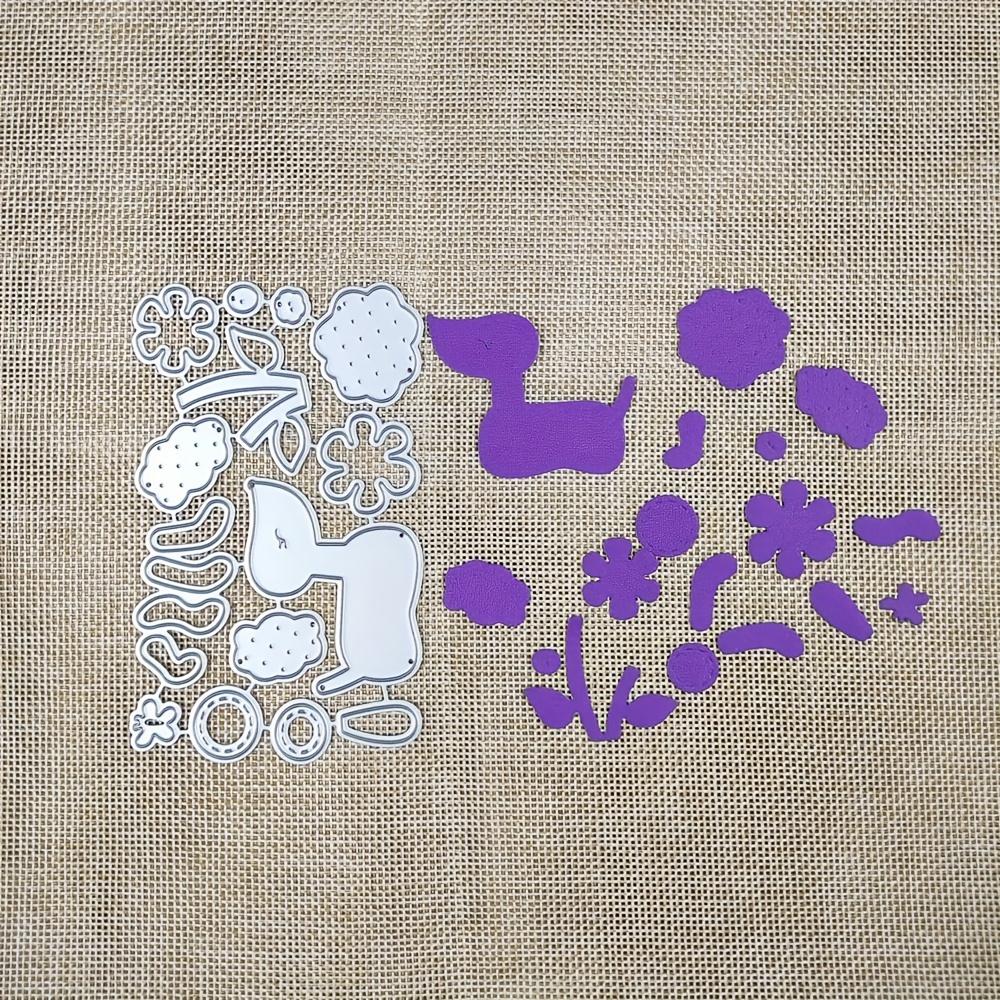 Lammblume Gras Rahmen Metall Stanzformen Scrapbooking Silbern Präge Schablone DIY Fotoalbum Kartenherstellung