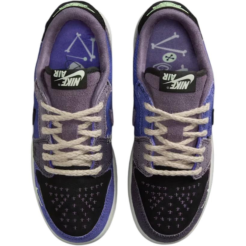 Zion Williamson x Air Jordan 1 Retro Low OG GS Voodoo Alternate Dětské tenisky Modrá Regency-Fialová Vapor-Zelená IH2725-500
