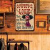 Vintage Tin Sign Art for Home & Outdoor Decor, Perfect for Vintage-Style Spaces