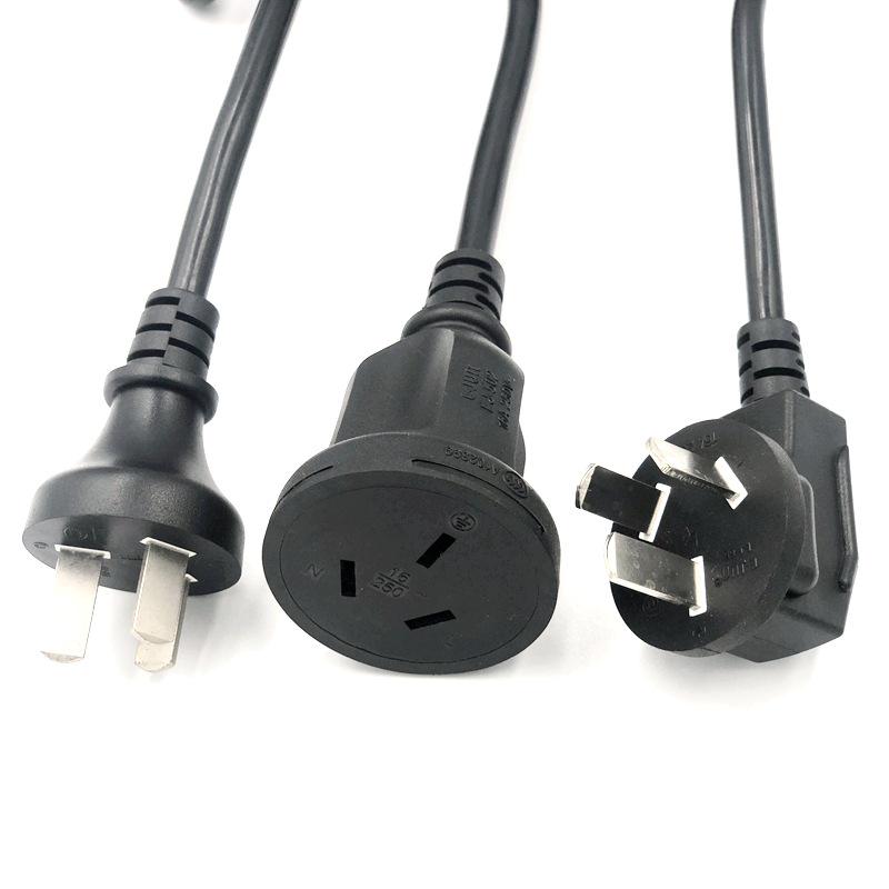 16A Three-Pin Power Cord with Right Angle C19 Plug, 3-Core, 2.5mm² Cable