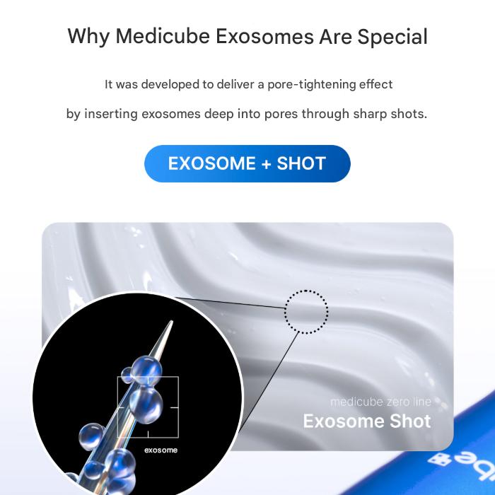 Medicube Zero Oneday Exosome Shot Ampułka na Pory 2 000 Shot 30ml, 7 500 Shot 30ml, 25 000 Shot 13ml (10 opcji)