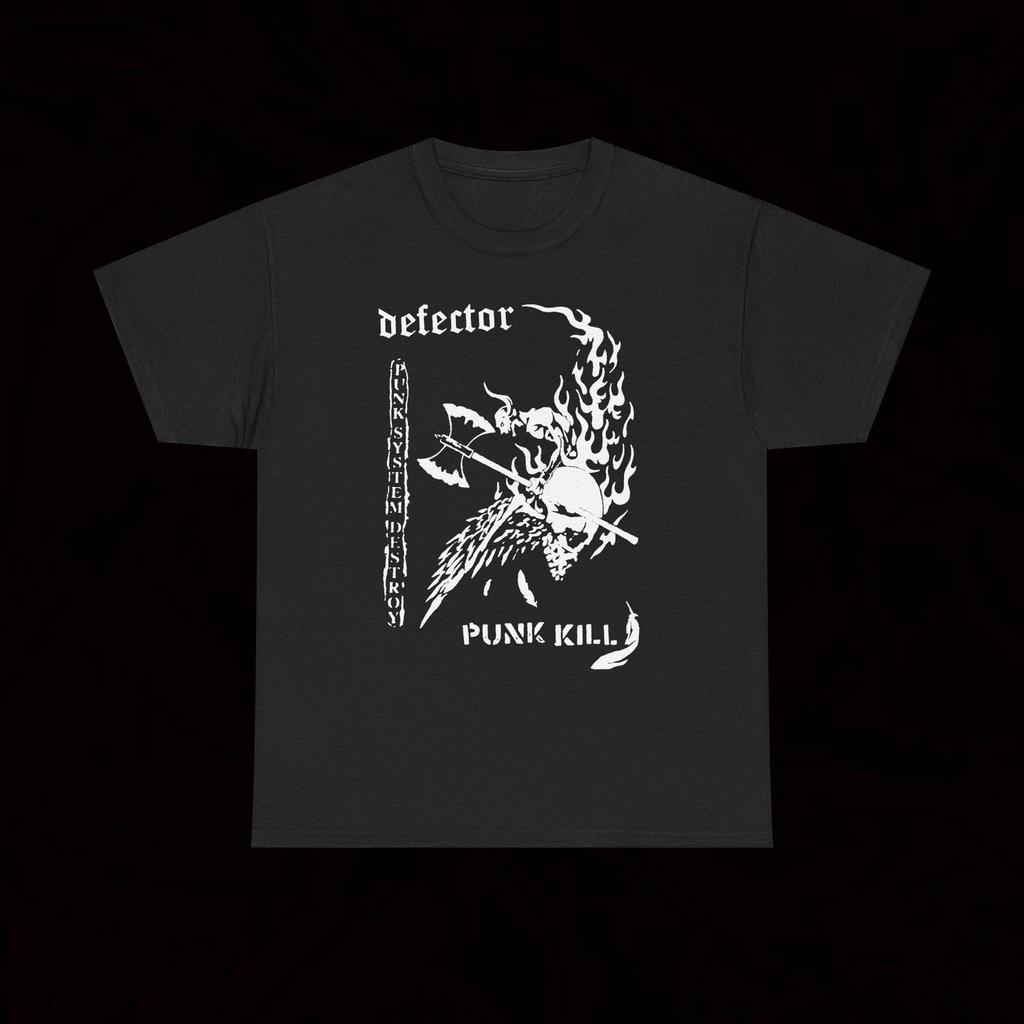 Defector Punk Kill T Shirt Crust Punk Hardcore Vintage Poikkeus Abraham Cross Aparat Folkeiis Instinct Of Survival Kvoteringen Consume Gloom