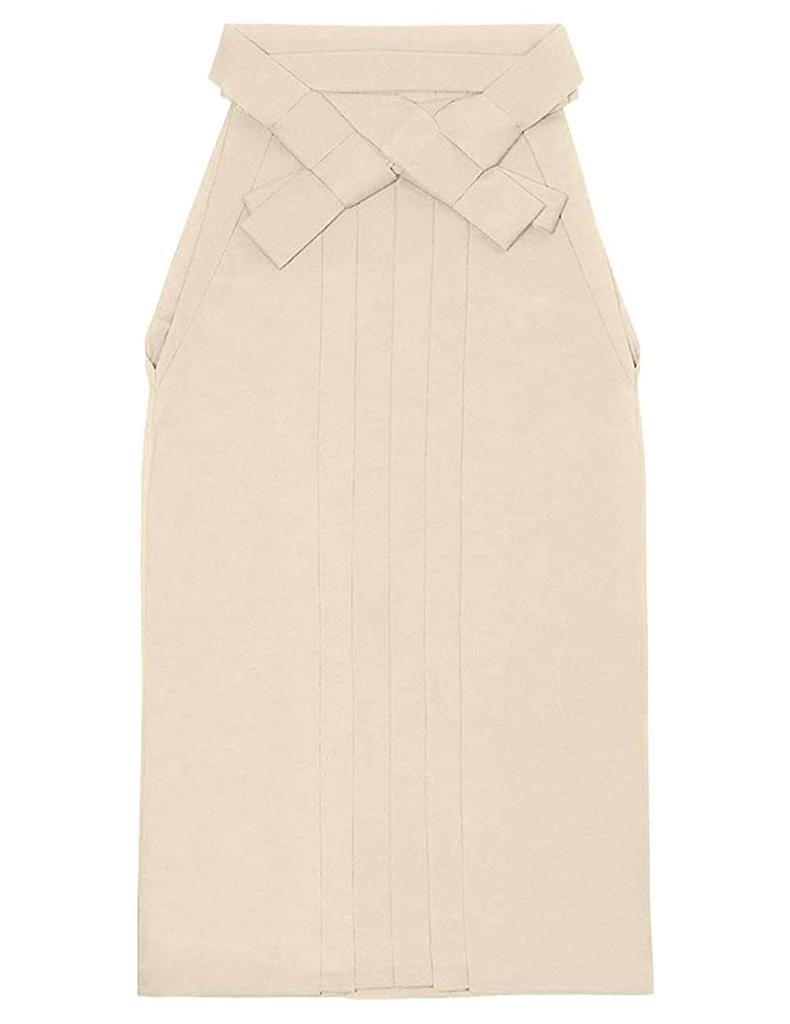 Plain Hakama for Girls [KYOETSU] (White-gray Brown, 91cm)