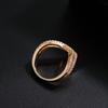 New Geometric V Shape Sparkling Set Zirconia Women's Ring Fashion Trend Design Wedding Party Jewelry Accessories