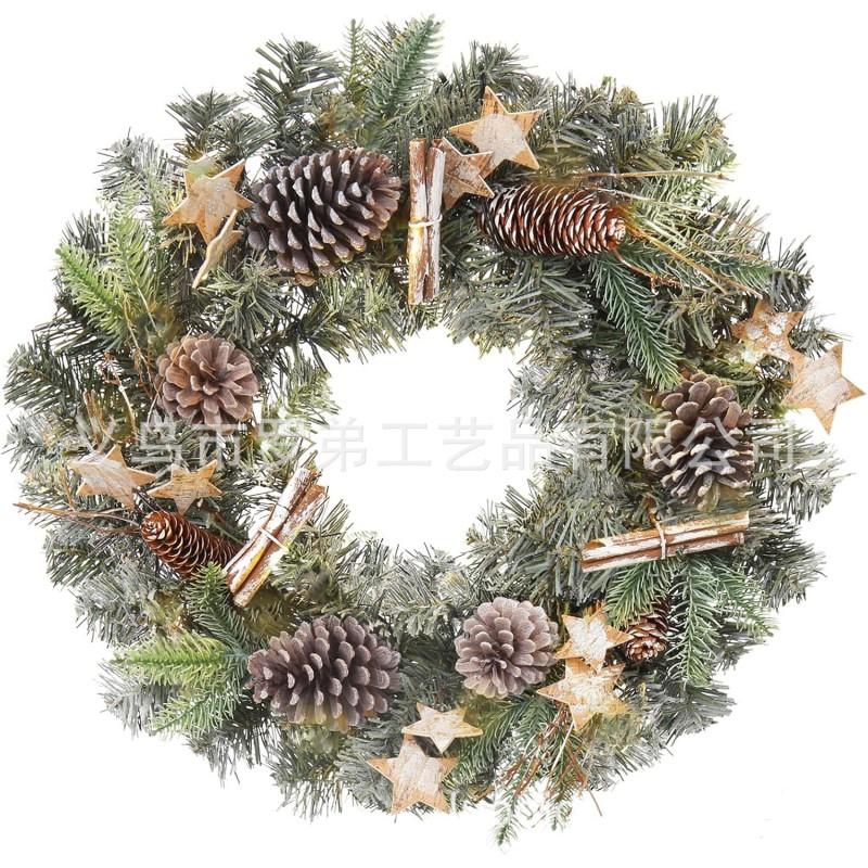 Christmas Wreath Door Hanging Decor Home Mall Window Party Festive Simulation Ornament
