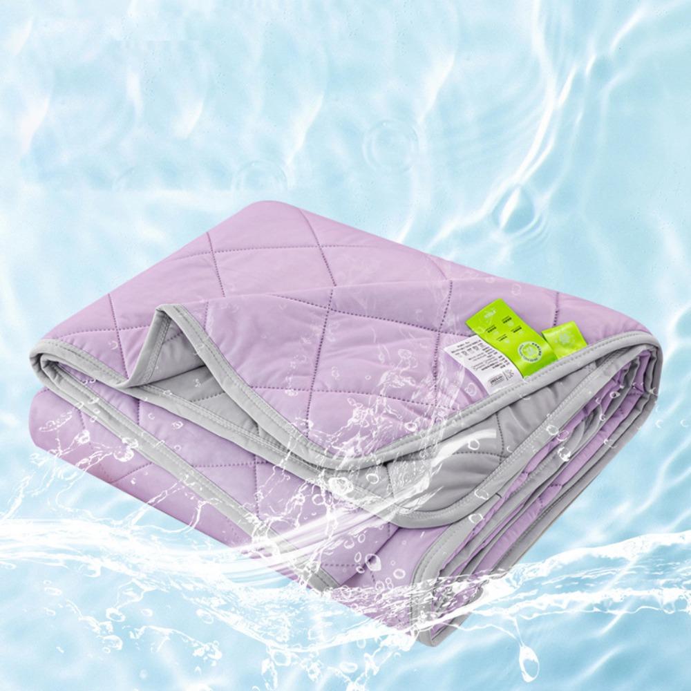 Double Sided Cooling Blanket Cold Effect Skin-Friendly Conditioning Quilt Solid Color Breathable Cooler Quilt Spring Summer