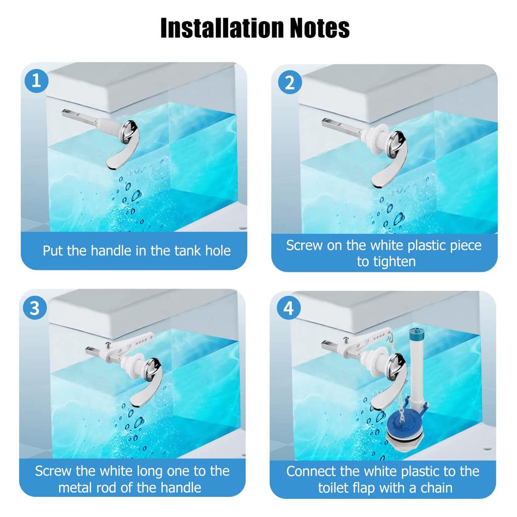 Bathroom Toilet Lever Handle Angle Fitting Side Mount Toilet Lever Handle For Toilet Tank Home Bathroom Accessories