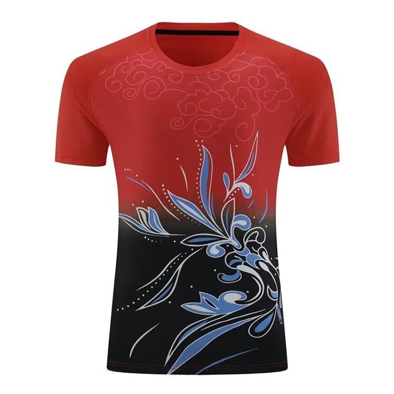 Men Women Breathable Badminton Tennis Volleyball Ping Pong Training Sportswear Set Custom Print Team Uniform