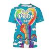 Summer Happy Pride Day Rainbow 3D Print T-Shirts Men Women Short Sleeve T Shirt Oversized Harajuku Y2k Tees Tops Kids Clothing