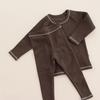 Autumn and Winter Warm Lycra Children's Pajamas Set Korean Style Children Lounge Set Baby Boys Girls Cotton Pajamas Kids Cozy Sleepwear Evening Suit