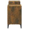 TV Cabinet Smoked Oak 160 x 35 x 55 cm Wood Based Panel
