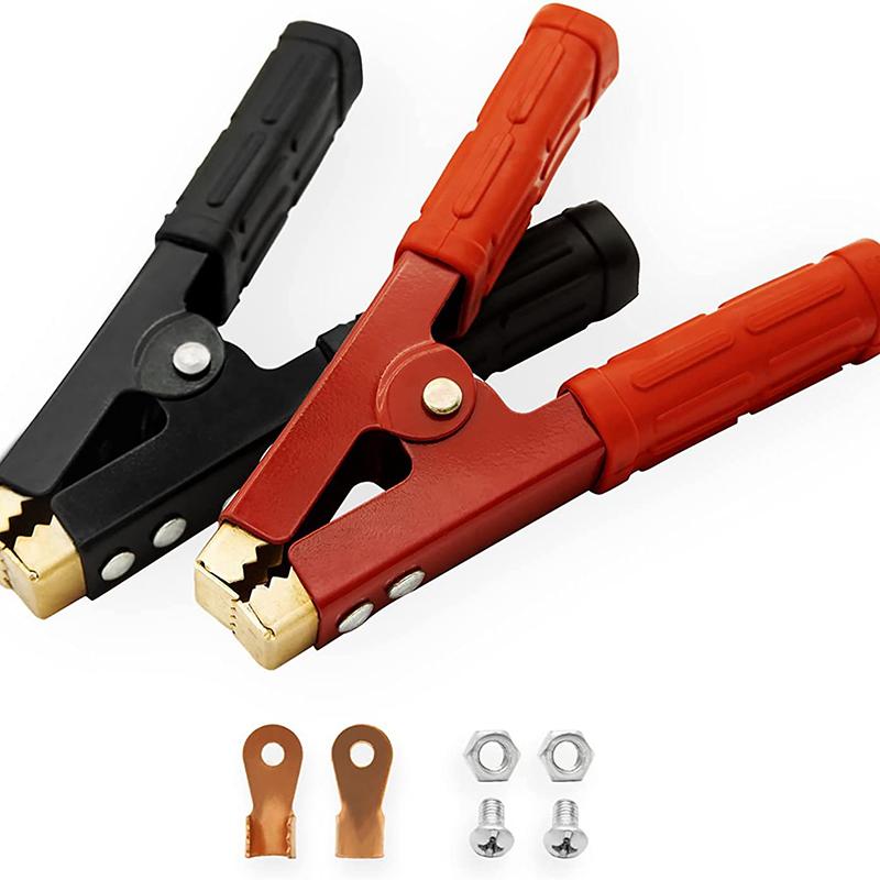 

.2Pcs 1000A Heavy Duty Copper Alligator Clips Terminal Test Electrical Battery Crocodile Clamp For Jumper Cables Boost