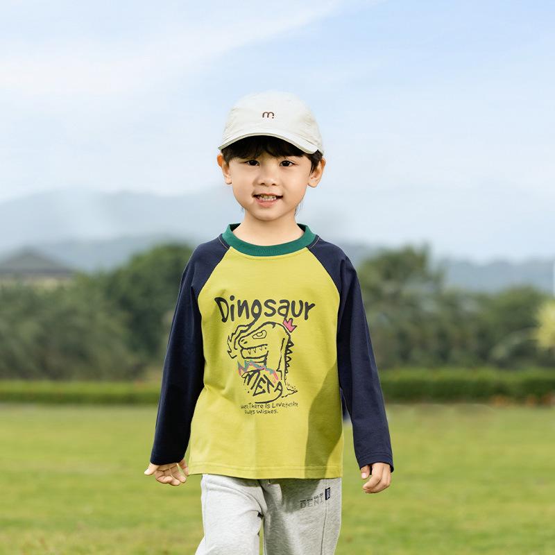 Camisetas de Desenho Animado Infantil Nausicaa 2025 Primavera - Cores Contrastantes para Meninos e Meninas, Versátil, Estilo Coreano Fofo