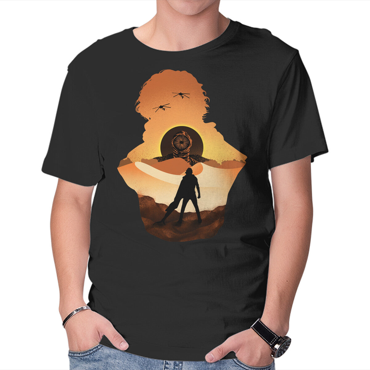 Unisex Crew Neck T-Shirt Must Not Fear Graphic Short Sleeve Casual Tee L