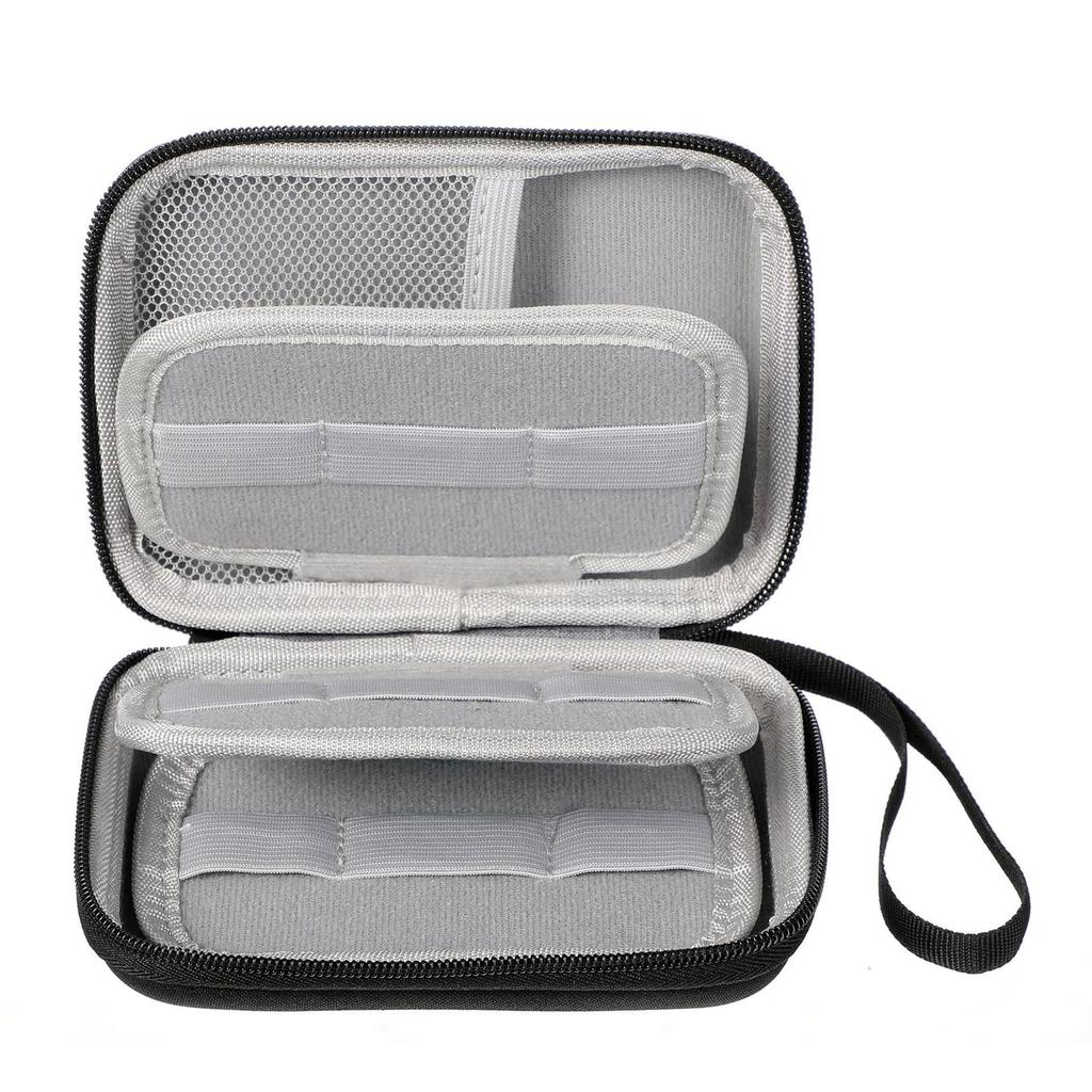 Vroomoto SaxophoneClarinet Reed Case Storage Bag Waterproof EVA Reed Protector for Musicians (Black)