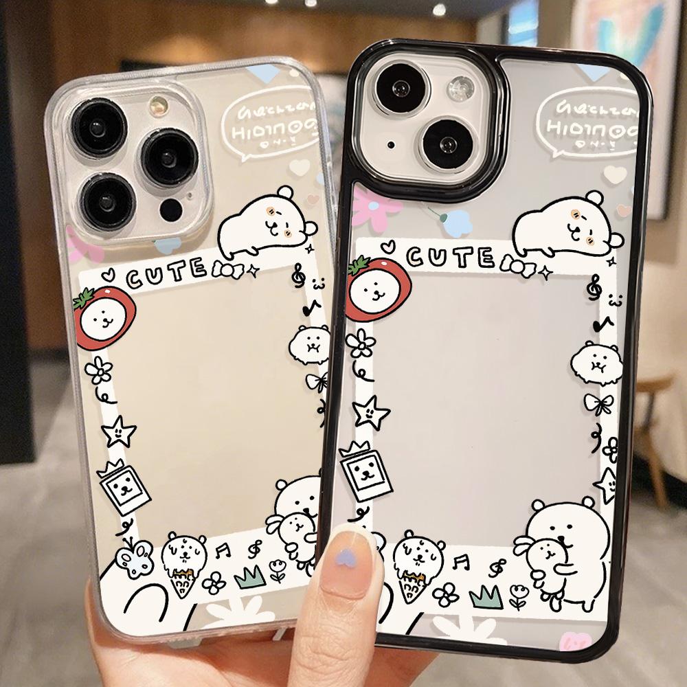 Acrylic Phone Case for iPhone 11 12 13 14 Pro 12 14 16 Pro Max for Samsung A16 A36 A56 S24 FE High-quality Painted Anti-fall Mobile Phone Case