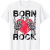 Born To Rock Lets Rock Vintage Retro Rock&Roll Rockkonzert T-Shirt