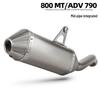 Stainless Steel Mid-Tail Exhaust Pipe for CFMOTO 800MT Dirt Bikes