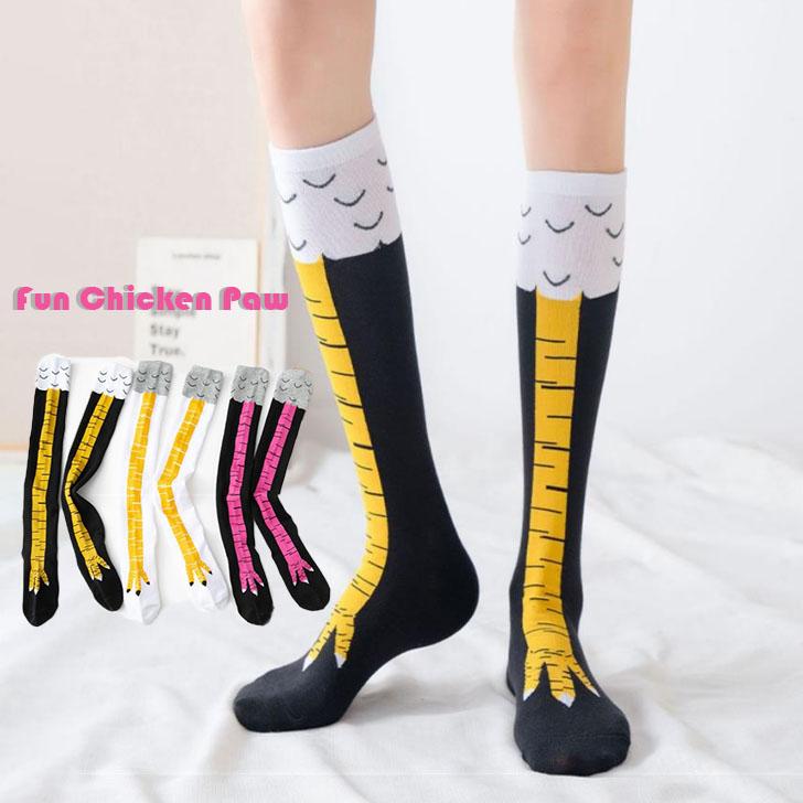 Chicken Feet Socks Trendy Thin Summer Socks for Women Slimming Long JK Socks