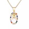 26 Engelse Letters Hanger Ketting Zircon Mode A - Z Initiaal M S C K Trendy Alfabet Lange Ketting Voor Vrouwen Mijn Sieraden
