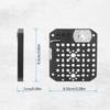 Aluminum Alloy Multi Hole Plate With 1/4 And 3/8 Inch Quick Assembly Board Mounting Holes For Camera Accessories