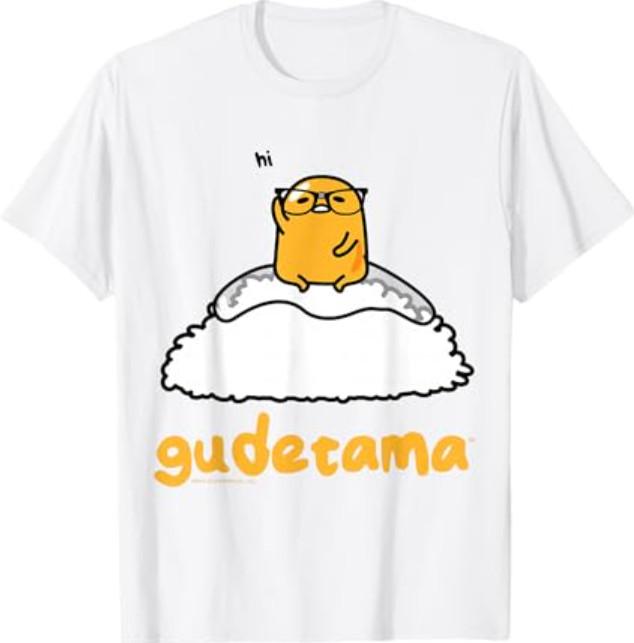 Gudetama Nerd Glasses Tee Shirt T-Shirt