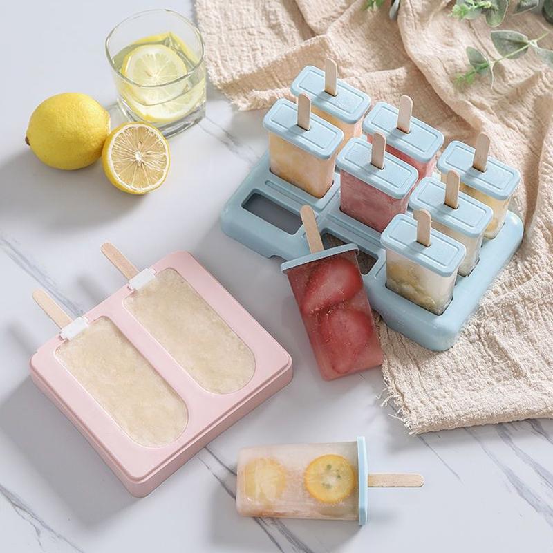 Flexible Silikon-Eis am Stiel-Formen, leicht zu lösen, BPA-frei, wiederverwendbar, Eisbereiter für die Heimküche, DIY-Snack