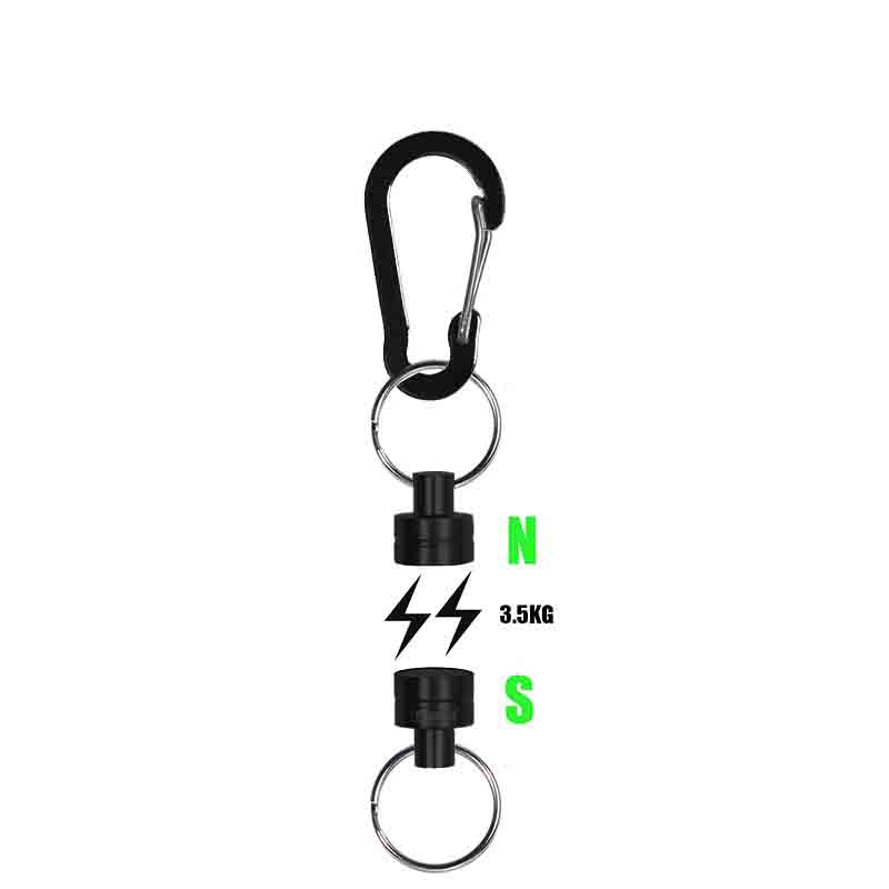 Magnetic fishing anti-loss rope carp fishing tools accessories Outdoor fishing goods quick-release strongagnetic portable buckle