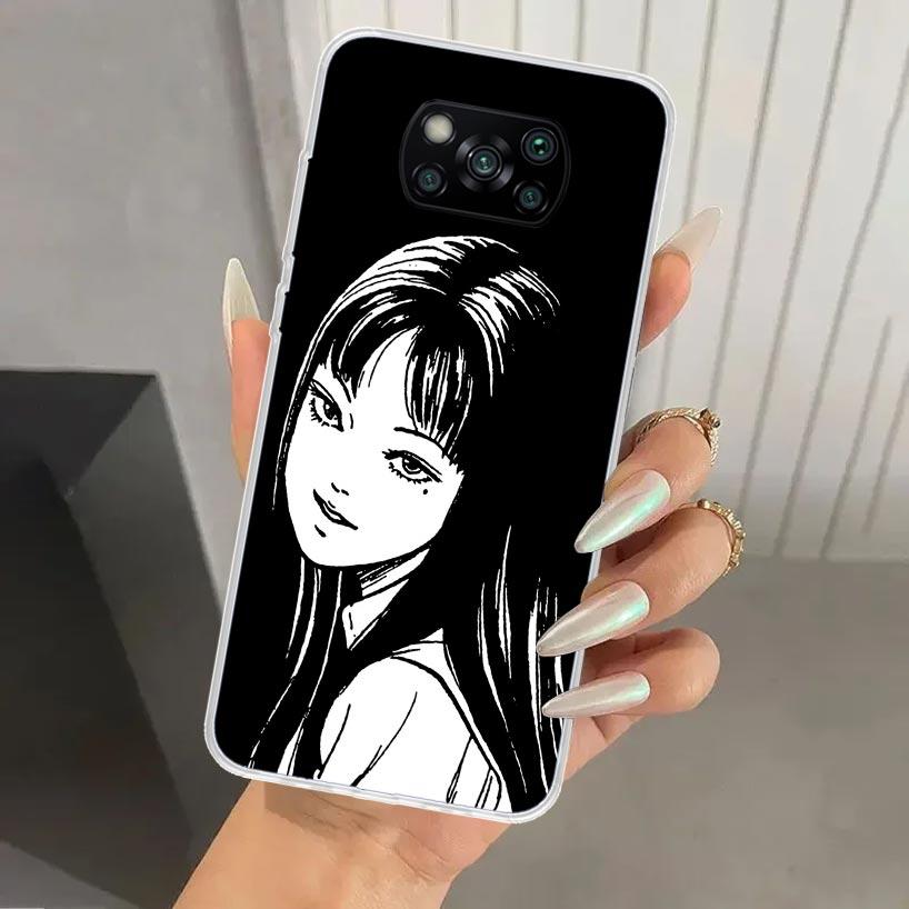 

Японский Хоррор Комикс Аниме Чехол для Телефона для Xiaomi Poco X5 X6 X7 Pro F7 Ultra M7 Redmi 15 15C 13 13C 12 12C 10 10A 10C 9 9A 9C 9T Xiaomi Poco X6