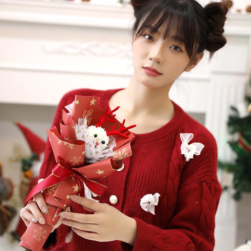 DIY Christmas Cartoon Doll Bouquet - Creative Handmade Gift for Girls and Best Friends