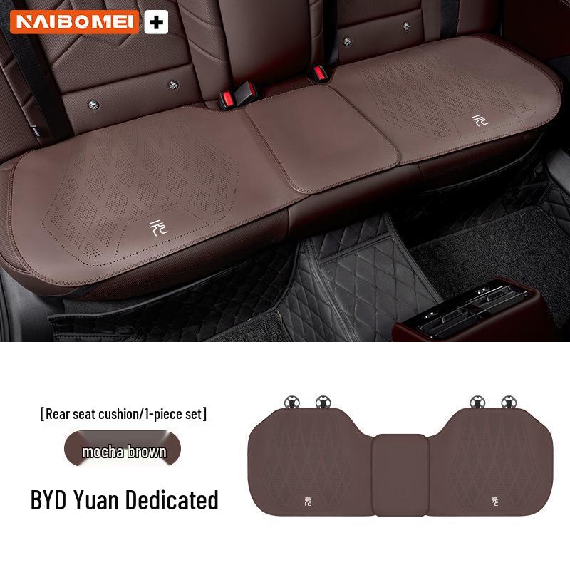 BYD Yuan Pro/Plus All-Season Leather Seat Cushion Set – Universal Fit, 3-Piece