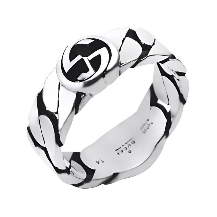 GUCCI 925 Sterling Silver Rings Men's Silver 105026760