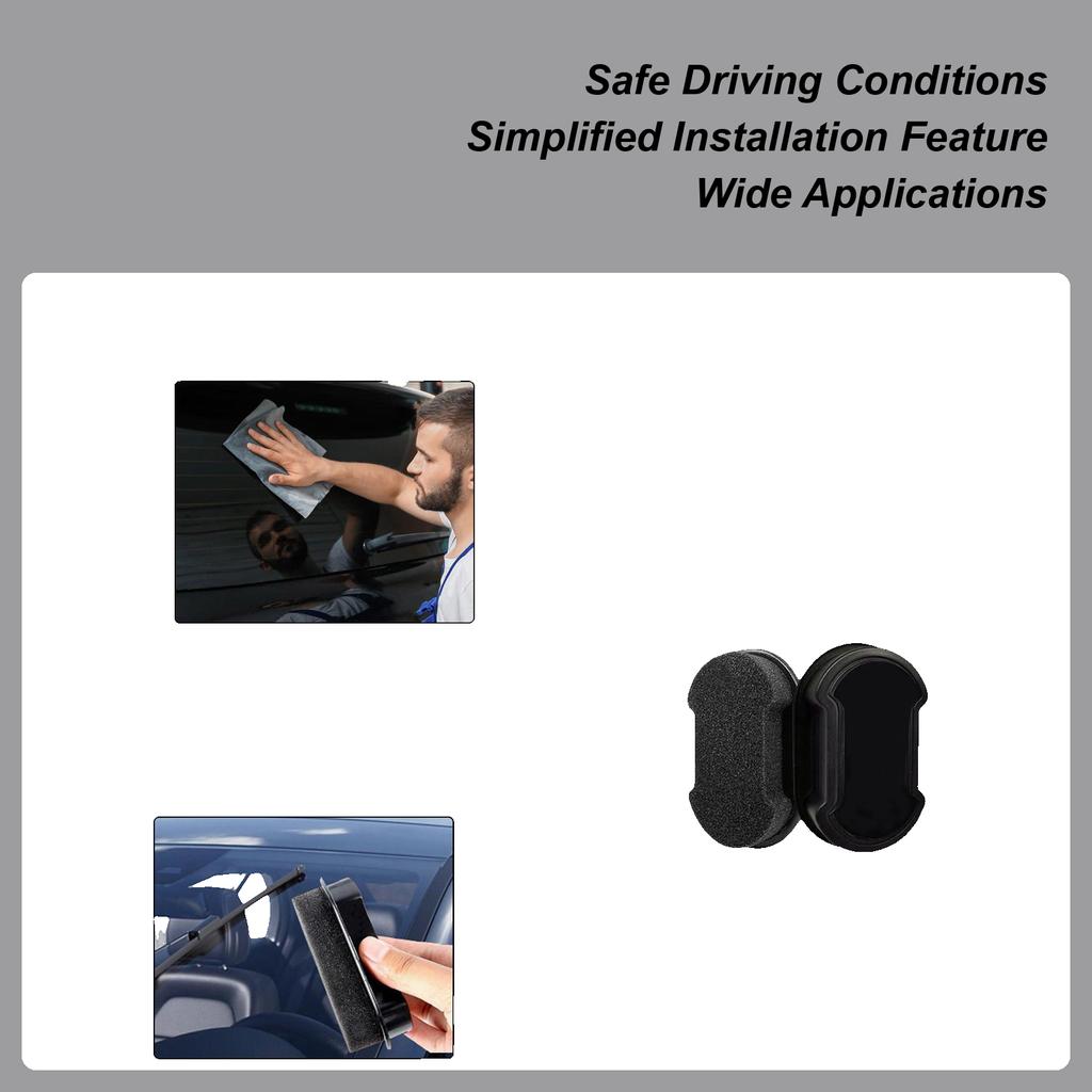 Universal Window Cleaning Sponge For Car Anti-Peeping Stain Removal Supplies Auto Side Window Cleaning Sponge For Cars, Mirrors