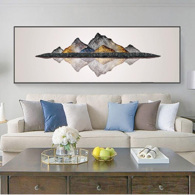 Arte abstrata pintura a óleo cartazes e impressões arte da parede pintura em tela ígnea rock mountain fotos para sala de estar decoração casa