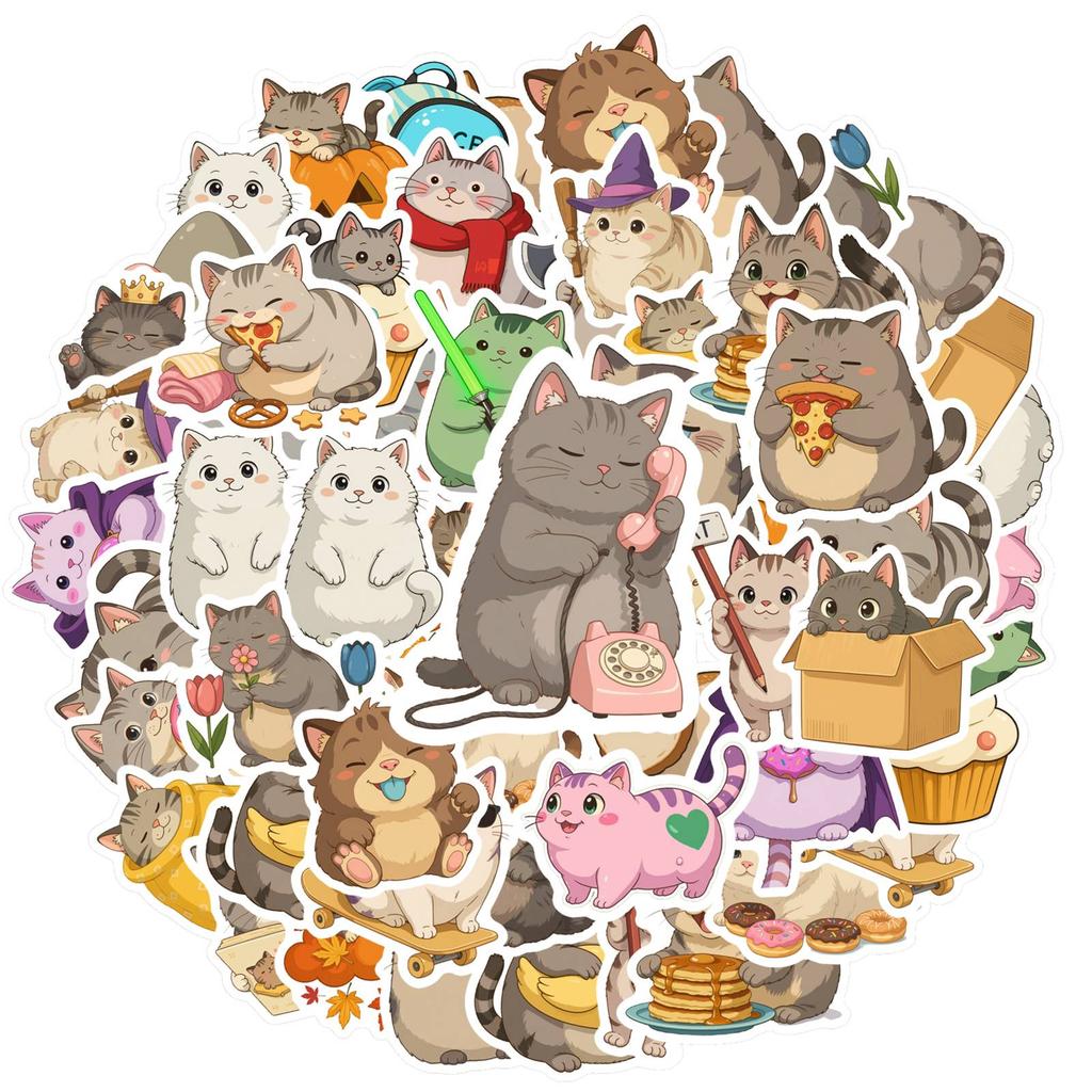 35pcs Playful Cartoon Stickers Whimsical Animals Stickers Animal Stickers For Notebook Luggage Mobile Phone Cup DIY Phone
