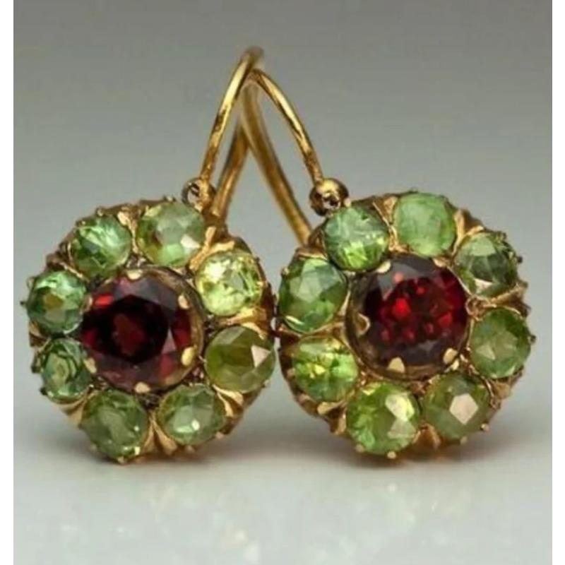 Vintage Floral Synthetic Zircon Dangle Earrings Women Jewelry, Women's Able Ear Buckle