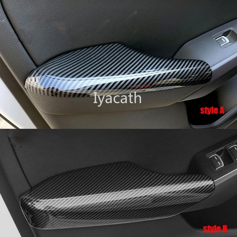 For Honda Civic 11th Gen   Carbon Fiber Car Door Armrest Panel Cover Trim Decorative Sticker Interior Accessories