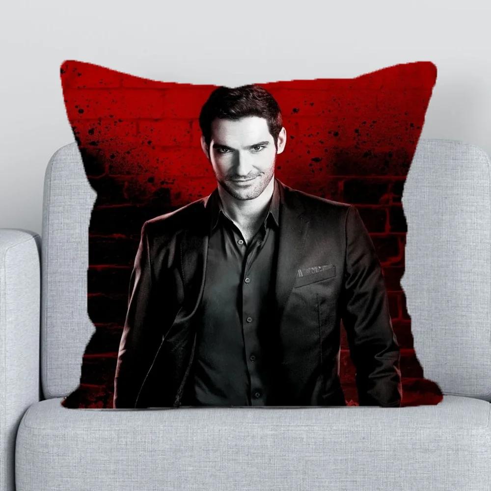 Chair Cushion Cover X Lucifer Decorative Pillows for Sofa Pillowcase Short Plush Pillow Hugs Fall Decor Covers X