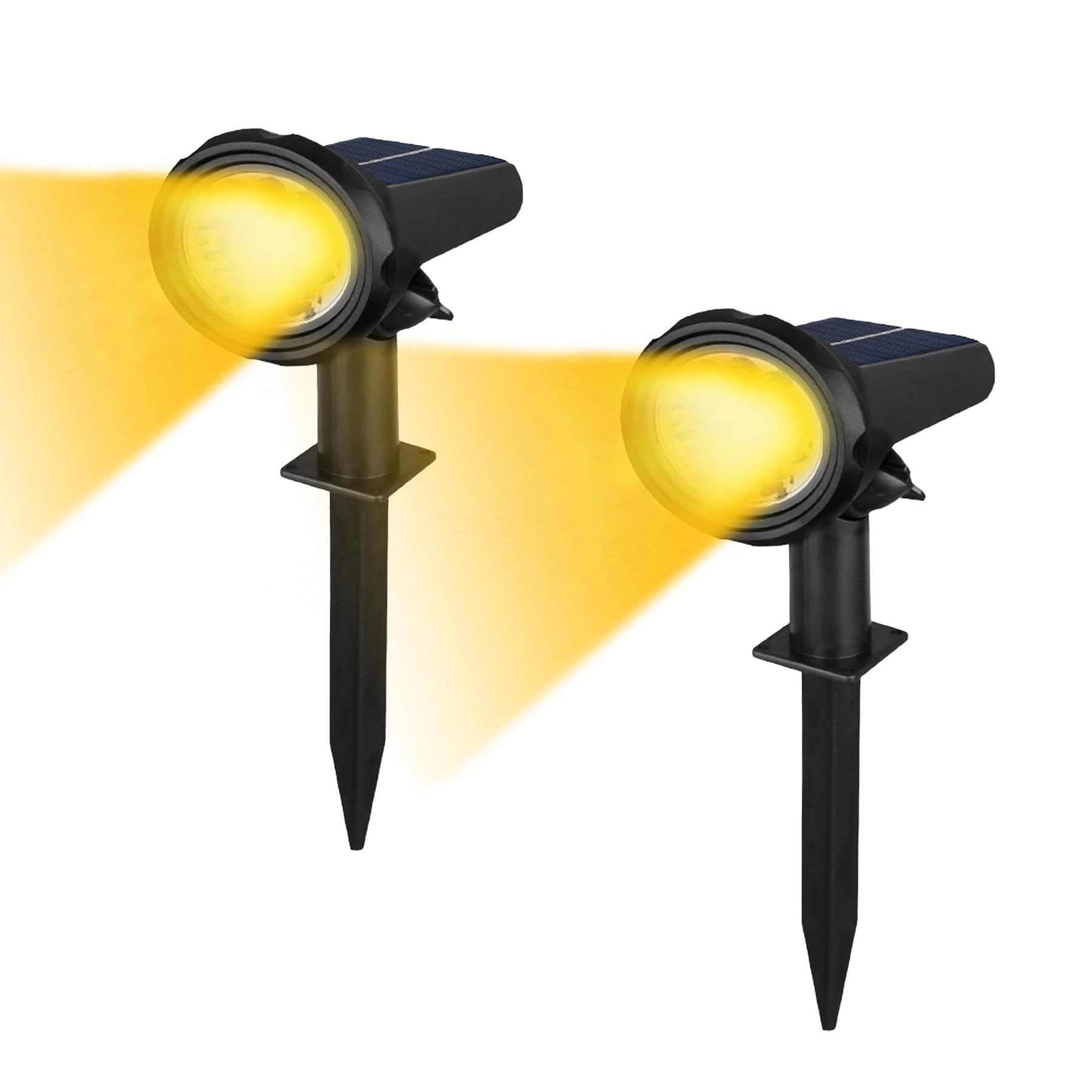 

DODOGOD Solar Light, Outdoor, 3 Brightness Levels, Automatic OnOff, Ground Insertion, Wall Mounted, Solar Spotlight, No Wiring Required, Automatic