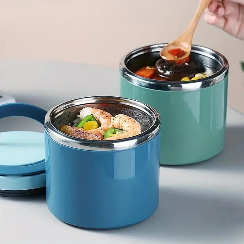 630/1000ml Barattolo Termico per Alimenti Tazza per Zuppa Termos Isolati Contenitori Acciaio Inossidabile Porta Pranzo Termico Mantiene Caldo per Bambini Scolari