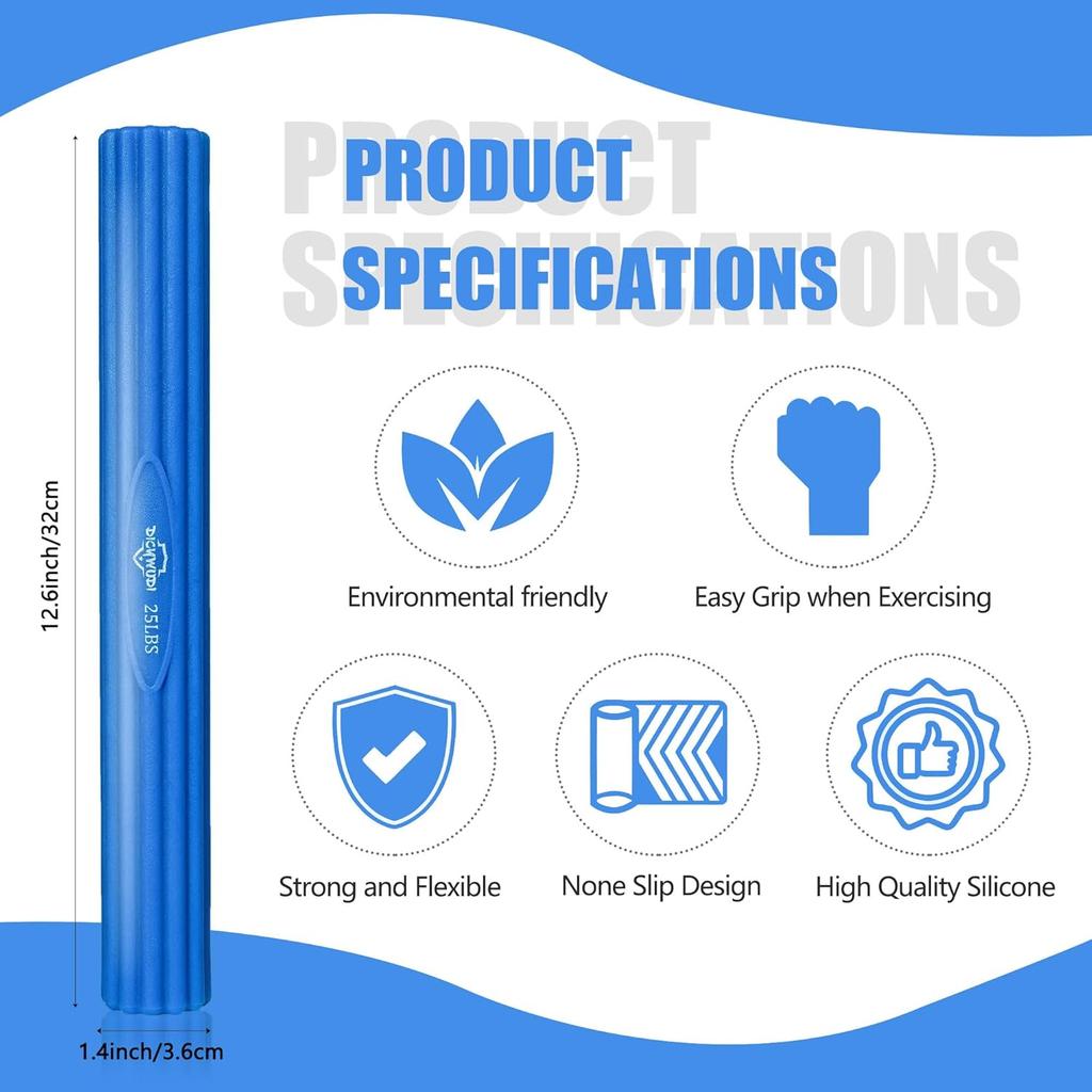 Flex Therapy Bar, Flexbar do fizjoterapii i drążek oporowy na łokieć tenisisty, zapalenie ścięgien, ból nadgarstka, przedramion, poprawa siły chwytu