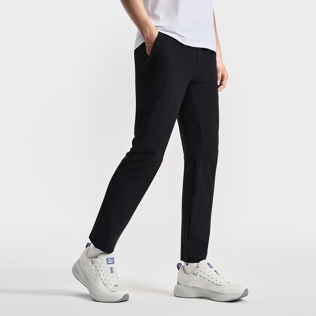 New FILA Fitness Knitted Sweatpants Men's Pitch Black A11M521809F-BK