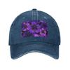 Epic Hibiscus Hawaiian Floral Aloha Denim Fabric Cap Casual Baseball Caps Adjustable Hat Summer Unisex Baseball Hats